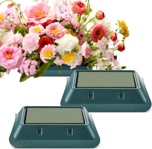 Jingmore Floral Casket Saddle - 3 Pcs Plastic with Floral Foam Blocks | 2.75'' x 11.25'' x 12.75'' for Funeral Arrangements