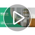 Kalrin Over The Toilet Storage Rack - Brown 3-Tier Bathroom Organizer with Drain Basket