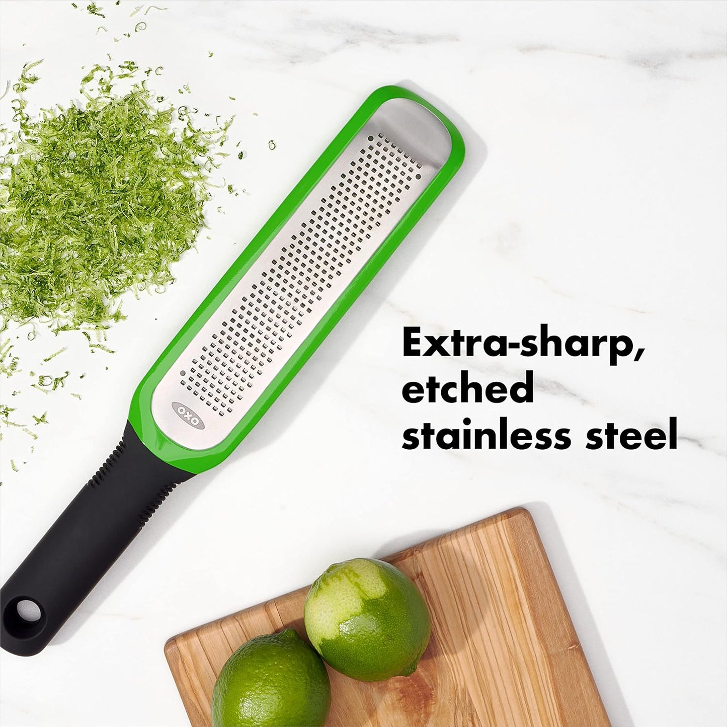 OXO Good Grips Zester & Grater - Precision Etched Blades for Effortless Grating & Zesting