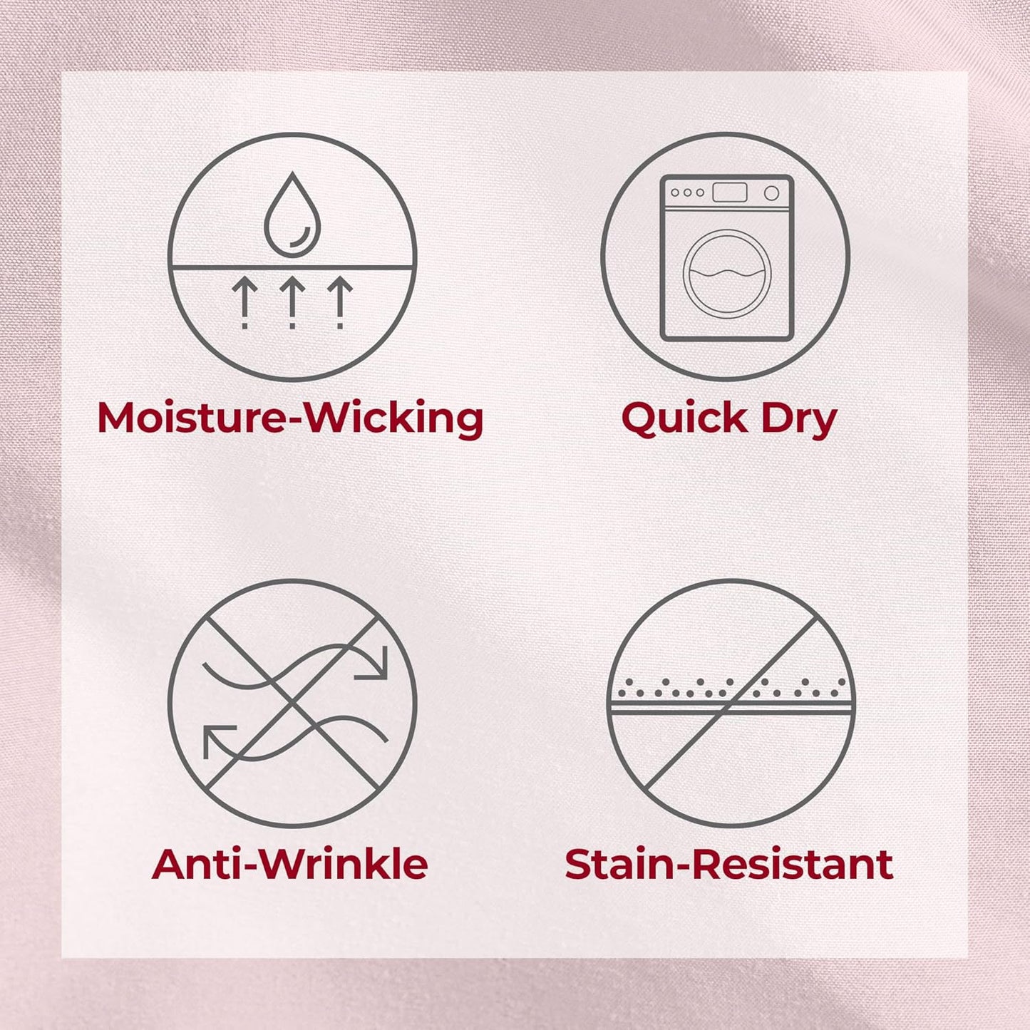 Mellanni Split King Sheets Set - 5 PC Hotel Luxury Bedding | Extra Soft, Cooling & Stain Resistant (Blush Pink)