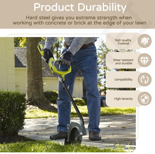 Expand-It 8" Reversible Heavy Duty Edger Blade - Compatible with Ryobi UT50500, UT15518 & More