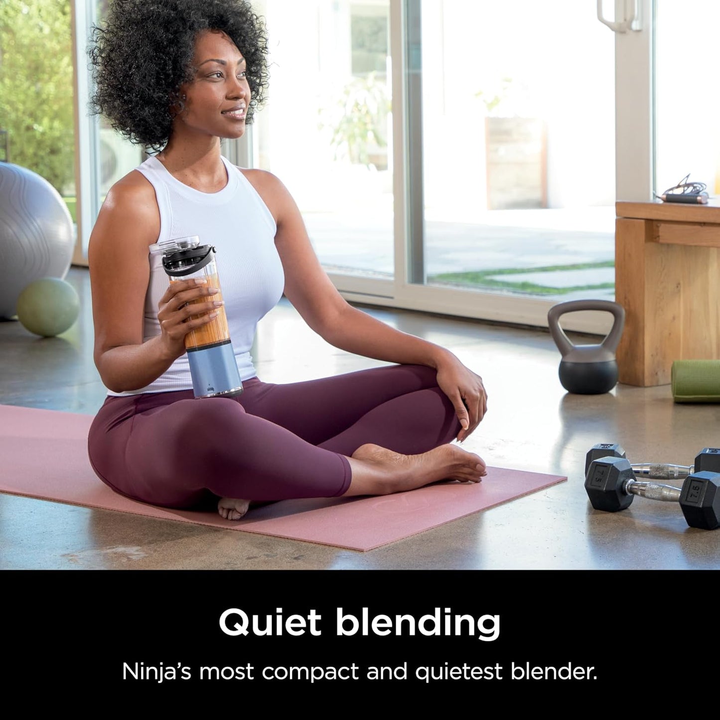 Ninja Blast Portable Blender - Cordless 18oz Personal Blender for Shakes & Smoothies | BPA-Free, Leakproof, USB-C Rechargeable, Metallic Blue