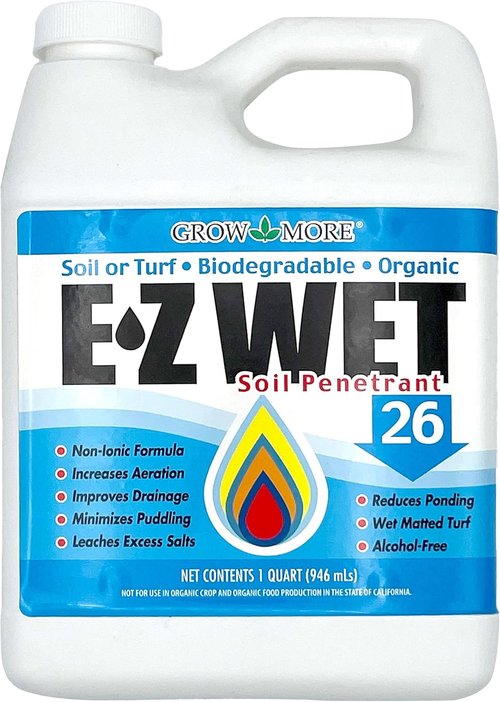 Grow More EZ Wet Soil Penetrant - Biodegradable Surfactant for Enhanced Drainage | 1 Quart