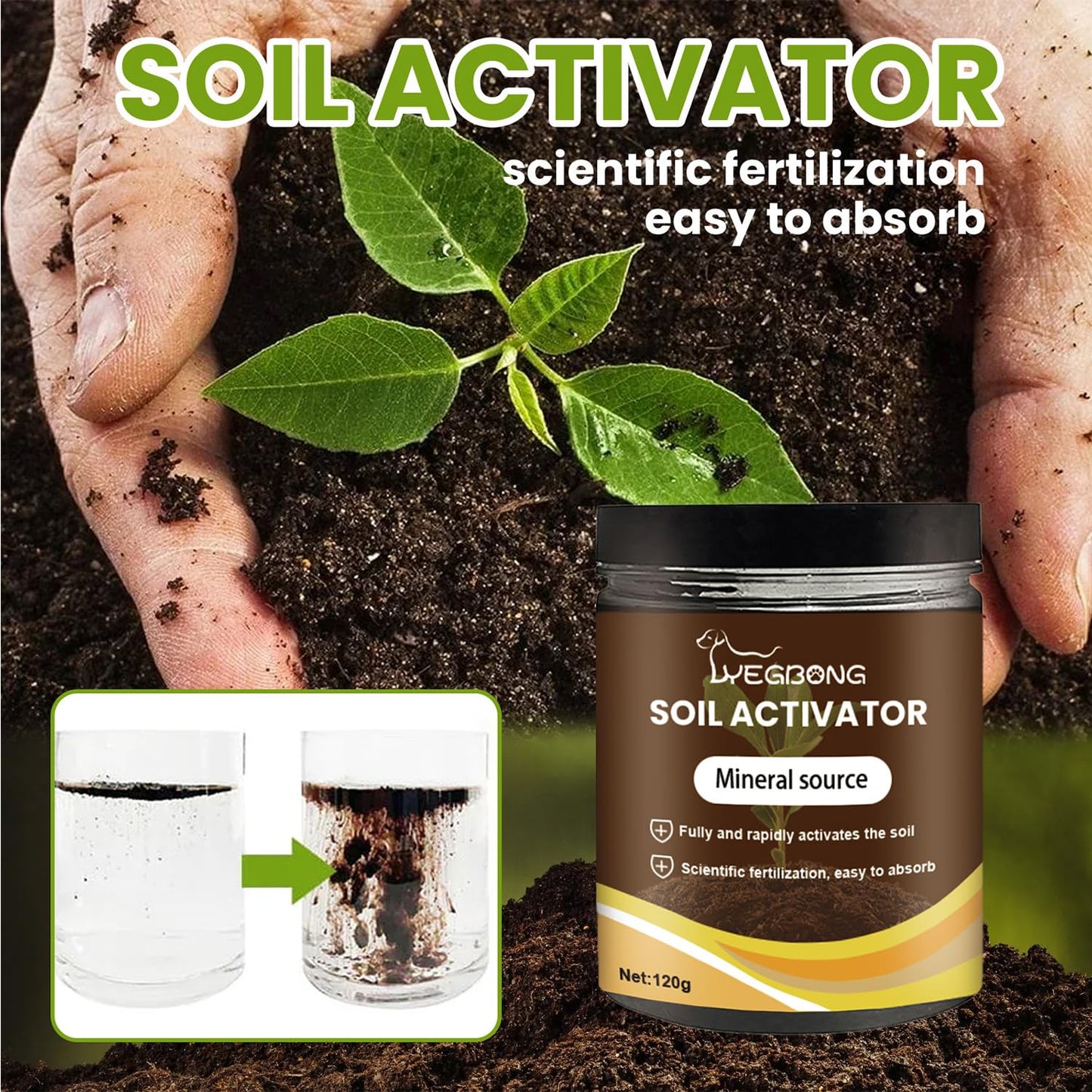 Yegbong Soil Activator - Organic Water-Soluble Formula for Optimal Nutrient Uptake & Growth (1)