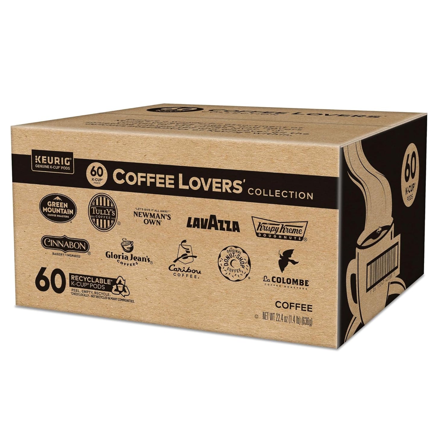 Keurig® Coffee Lover's Collection - Variety Pack of 60 Single Serve K-Cup Pods