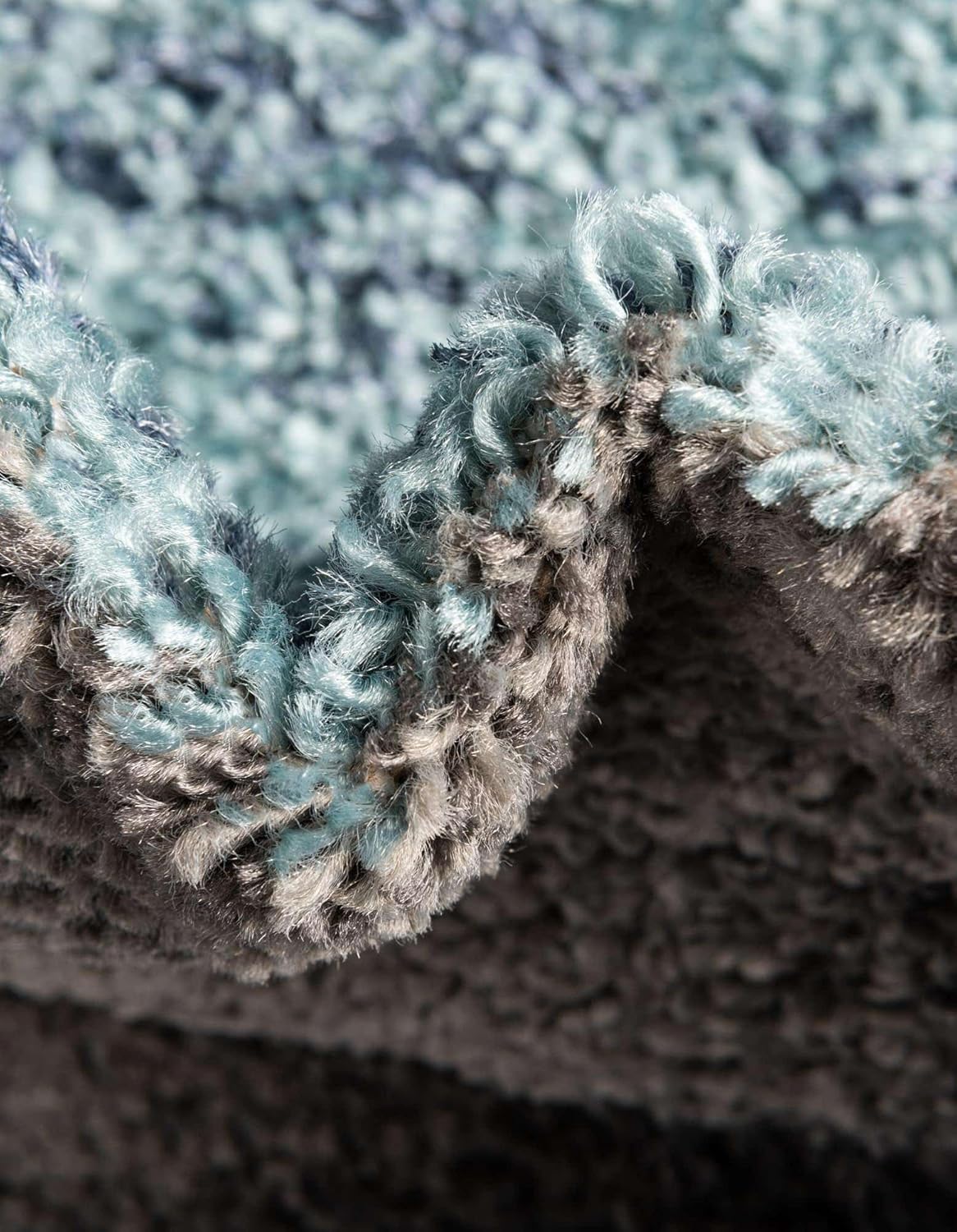 Unique Loom Autumn Collection Area Rug - Providence (4' 1" x 6' 1" Rectangle, Blue Gray/ Light Brown)