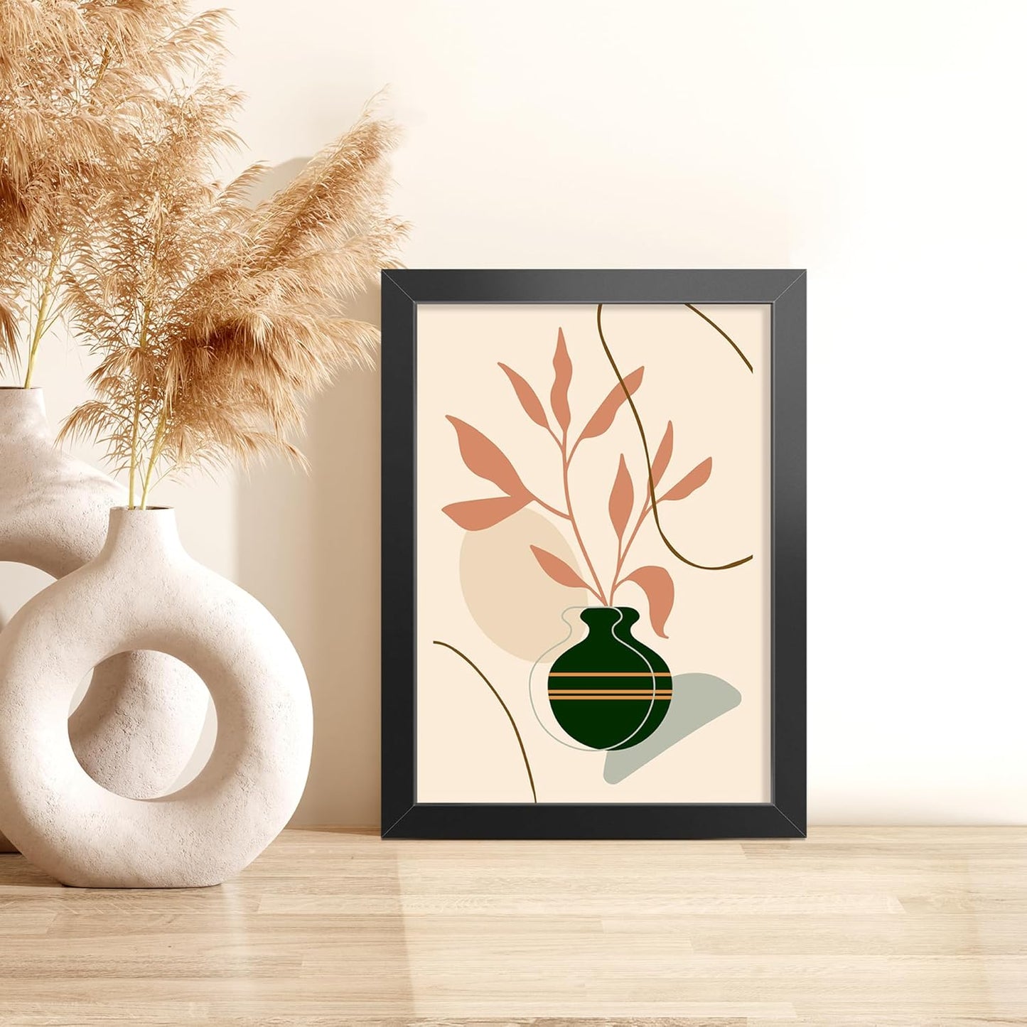 LaVie Home 6x8 Picture Frame - Classic Black Frame with HD Plexiglas for Vertical/Horizontal Display