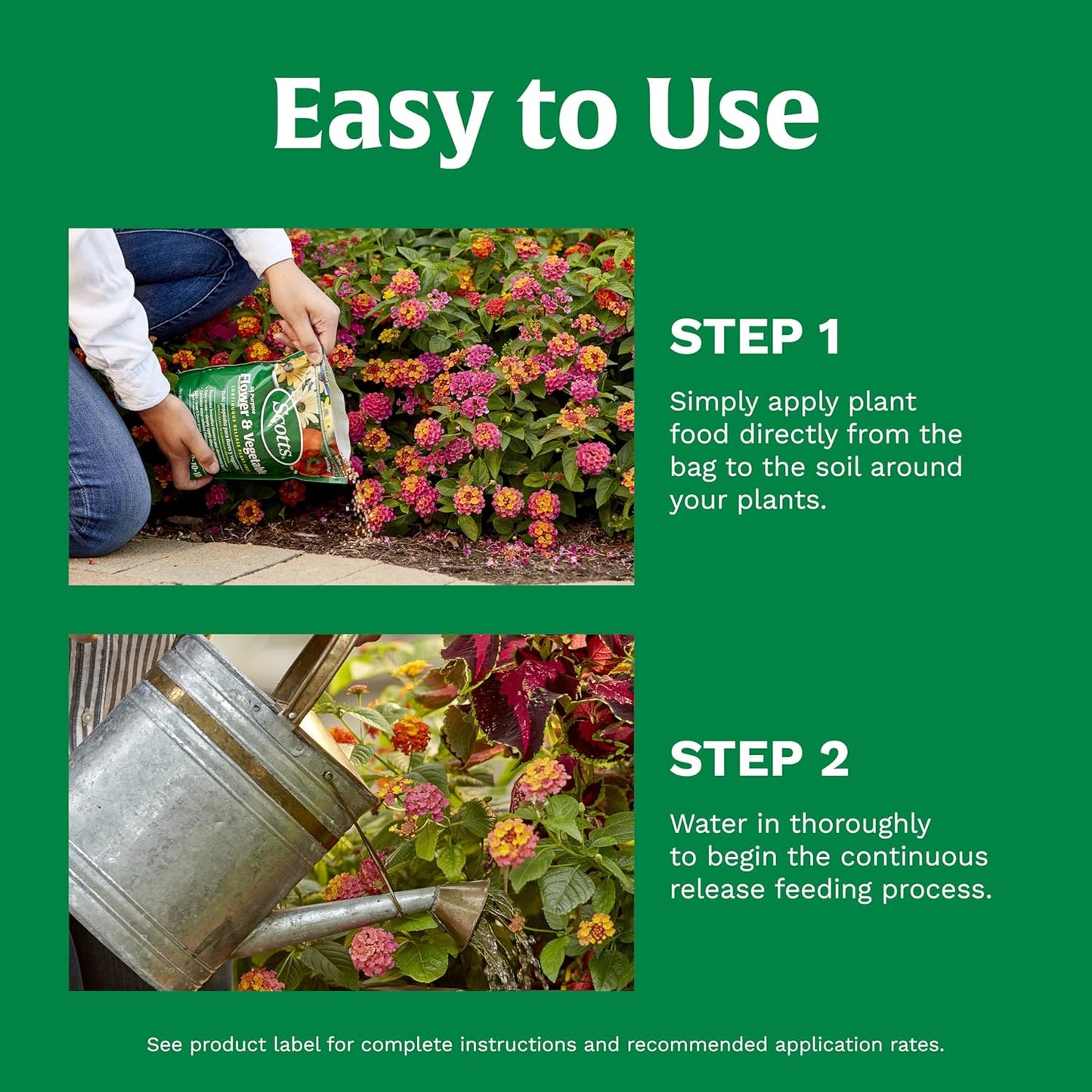 Scotts All-Purpose Plant Food - Continuous Release Formula for Outdoor Flowers & Vegetables | 3 lb