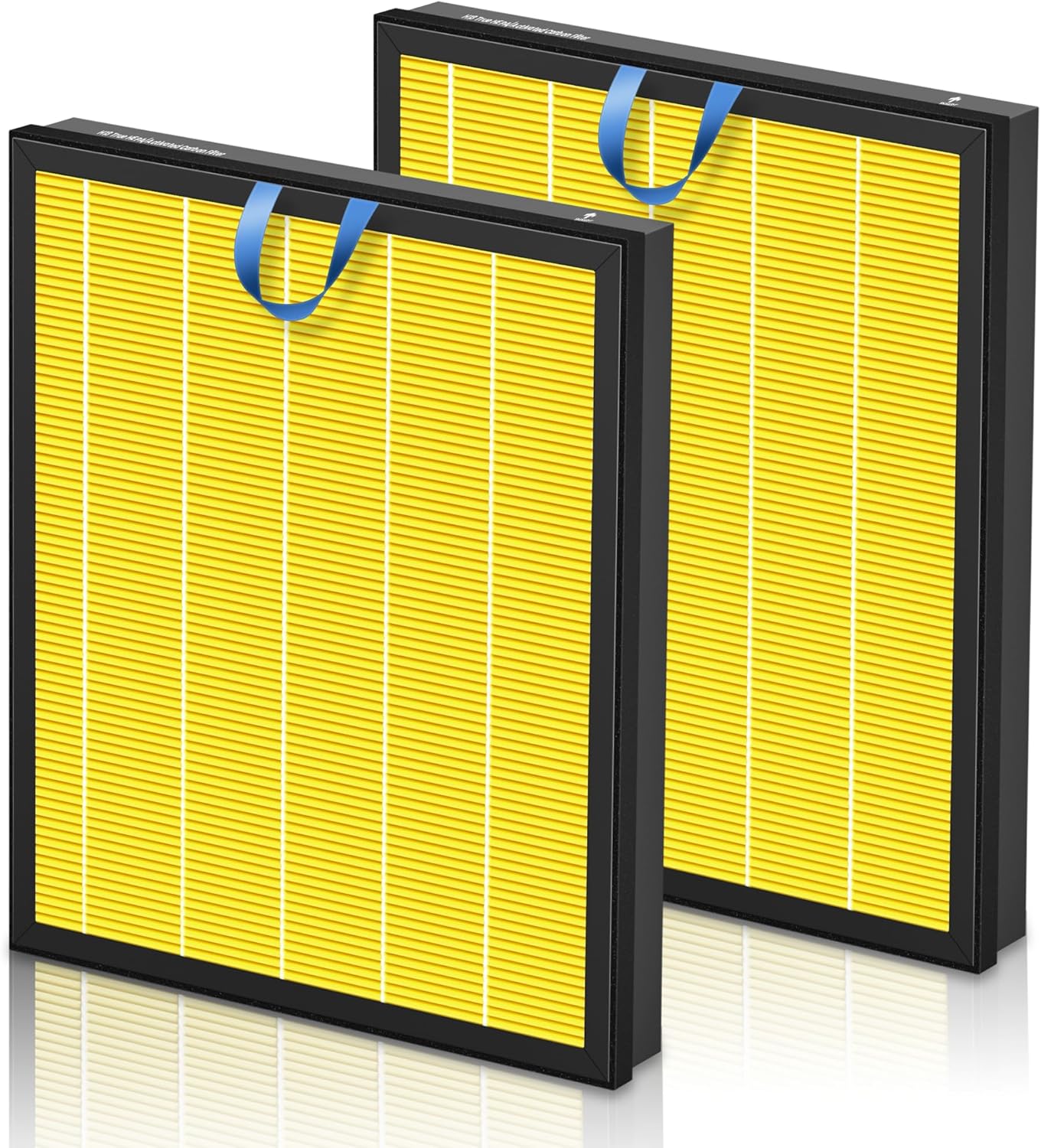 LEVOIT Vital 200S Pet Care Replacement Filter - High Efficiency Activated Carbon, 2 Pack, Yellow
