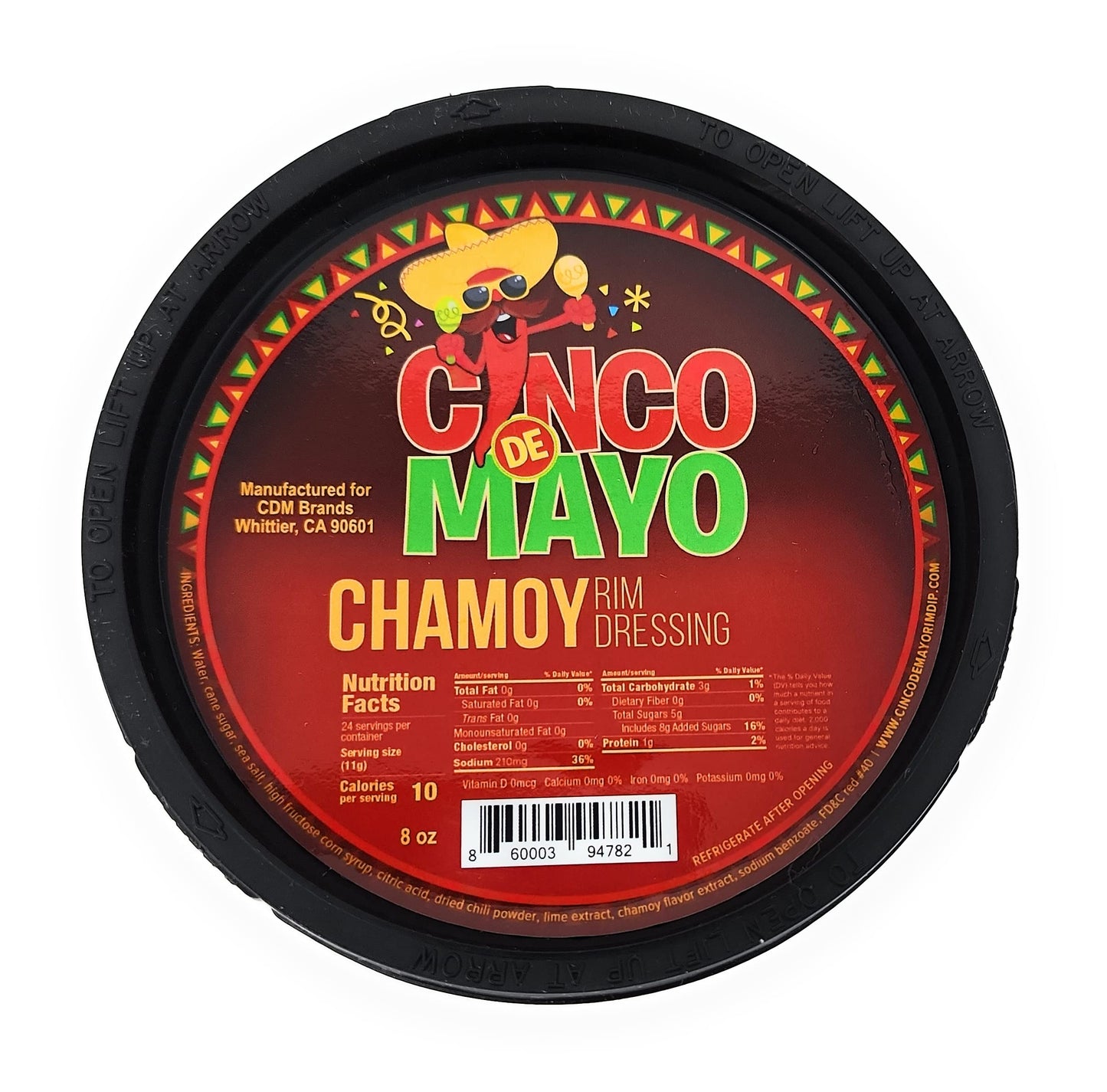 Cinco de Mayo Chamoy Rim Dip Cocktail Rim Dressing (1 x 7.6 oz. Container)