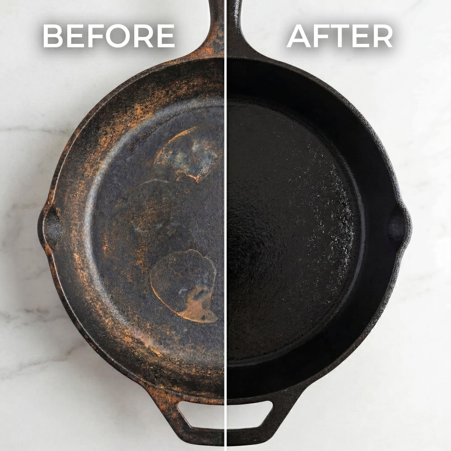 Culina Supreme Cast Iron Care Set: Restoring Scrub, Cleaning Soap & Conditioning Oil | Best for Cleaning Care, Washing & Restoring | 100% Plant-Based | for Cast Iron Cookware, Skillets, Pans & Grills!