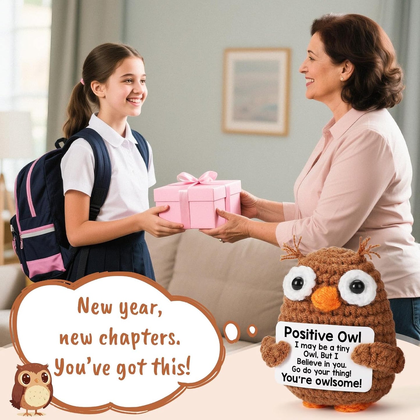 Owl Graduation Gifts - Inspirational Keepsake for Teens | Perfect for 2026 Graduates, Birthdays & Teacher Appreciation