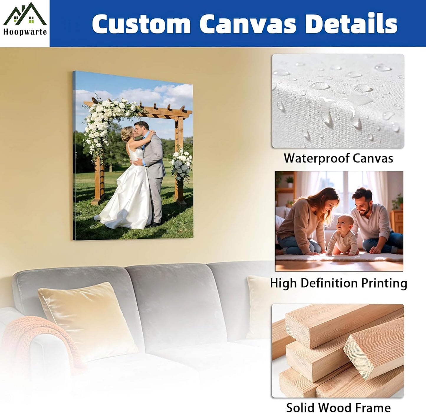 Personalized Canvas Prints by [Brand Name] - Transform Your Photos into Stunning Wall Art | Ideal Home Decor Gift (32”L x 16”W)