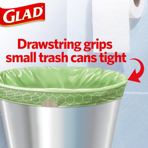 Glad Small Trash Bags - 4 Gallon Febreze Sweet Citron & Lime | Odor Resistant Drawstring, 80 Count