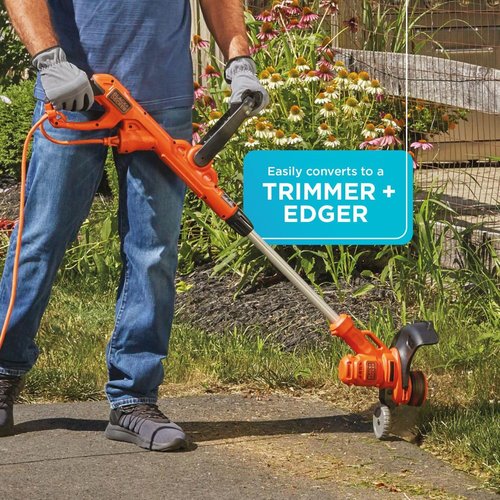 BLACK+DECKER 3-In-1 Electric Lawn Mower, Weed Eater & Edger - 12-Inch, 6.5 Amp Power