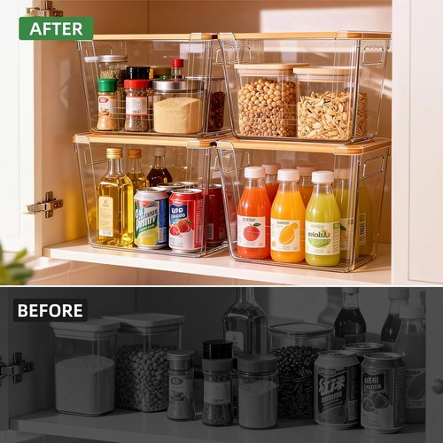 Garbage Bag Dispenser by [Brand Name] - Under Sink Organizer for Kitchen & Pantry | Clear, 4 Pack