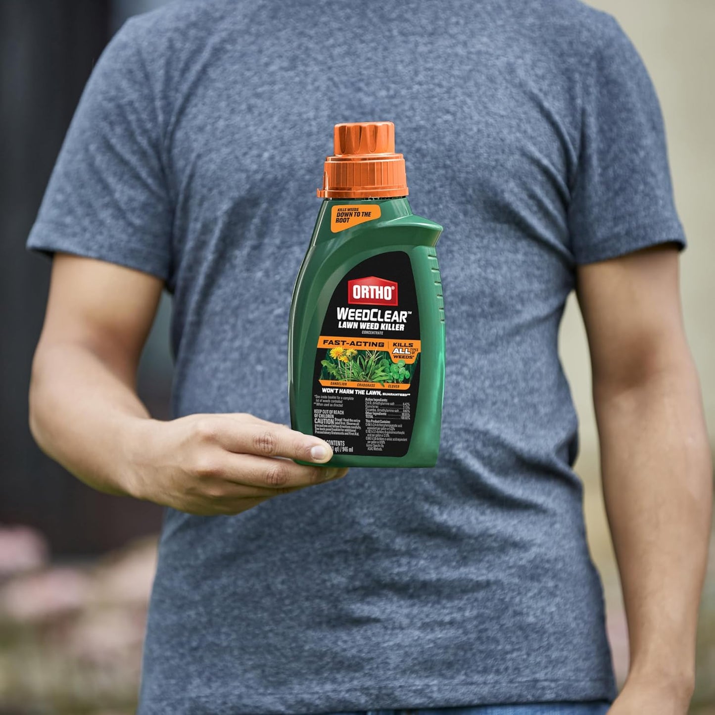 Ortho WeedClear Lawn Weed Killer Concentrate - Effective Crabgrass, Dandelion & Clover Control | 32 fl. oz.