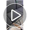 OHSIO Ivory 3-Seat Couch Cushion Cover for Sectional Sofa, Soft Stretch Slipcover