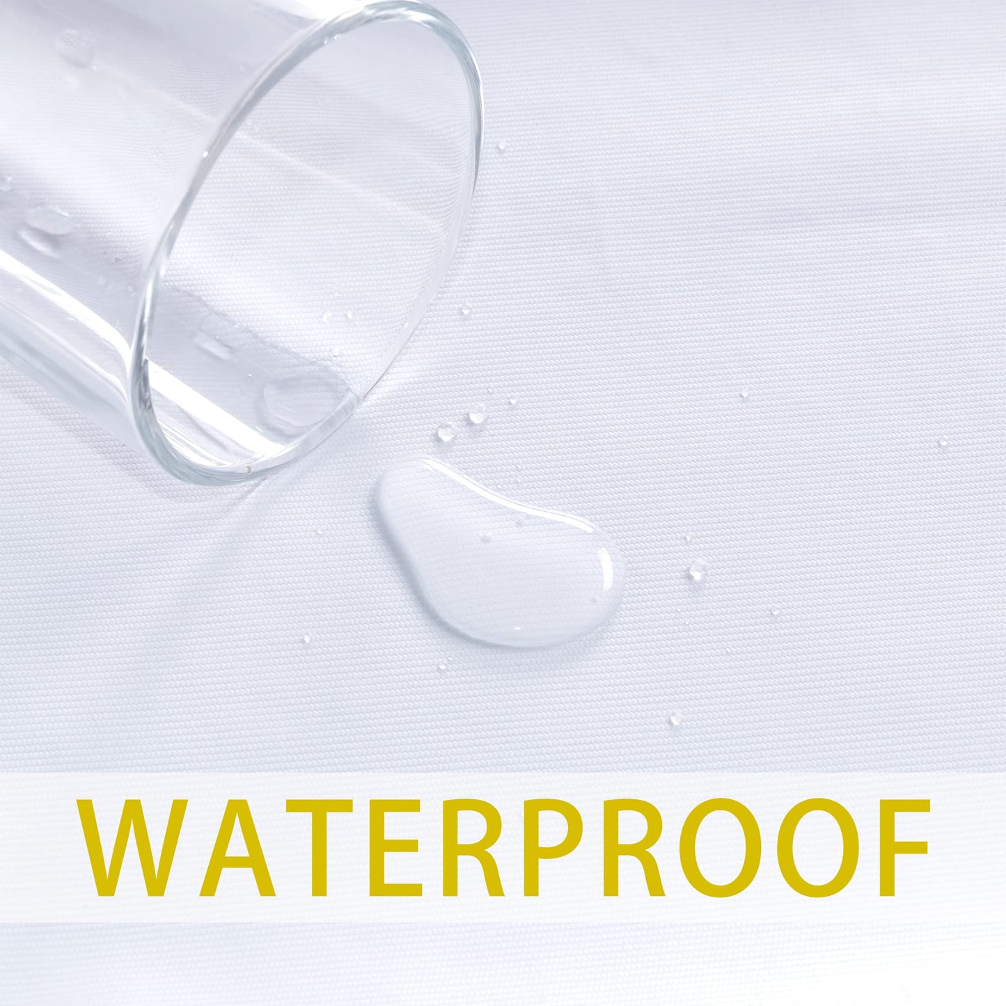 sancua 100% Waterproof Rectangle PVC Tablecloth - 70 x 90 Inch - Oil Proof Spill Proof Vinyl Table Cloth, Wipe Clean Table Cover for Dining Tables, Buffet Parties and Camping, White