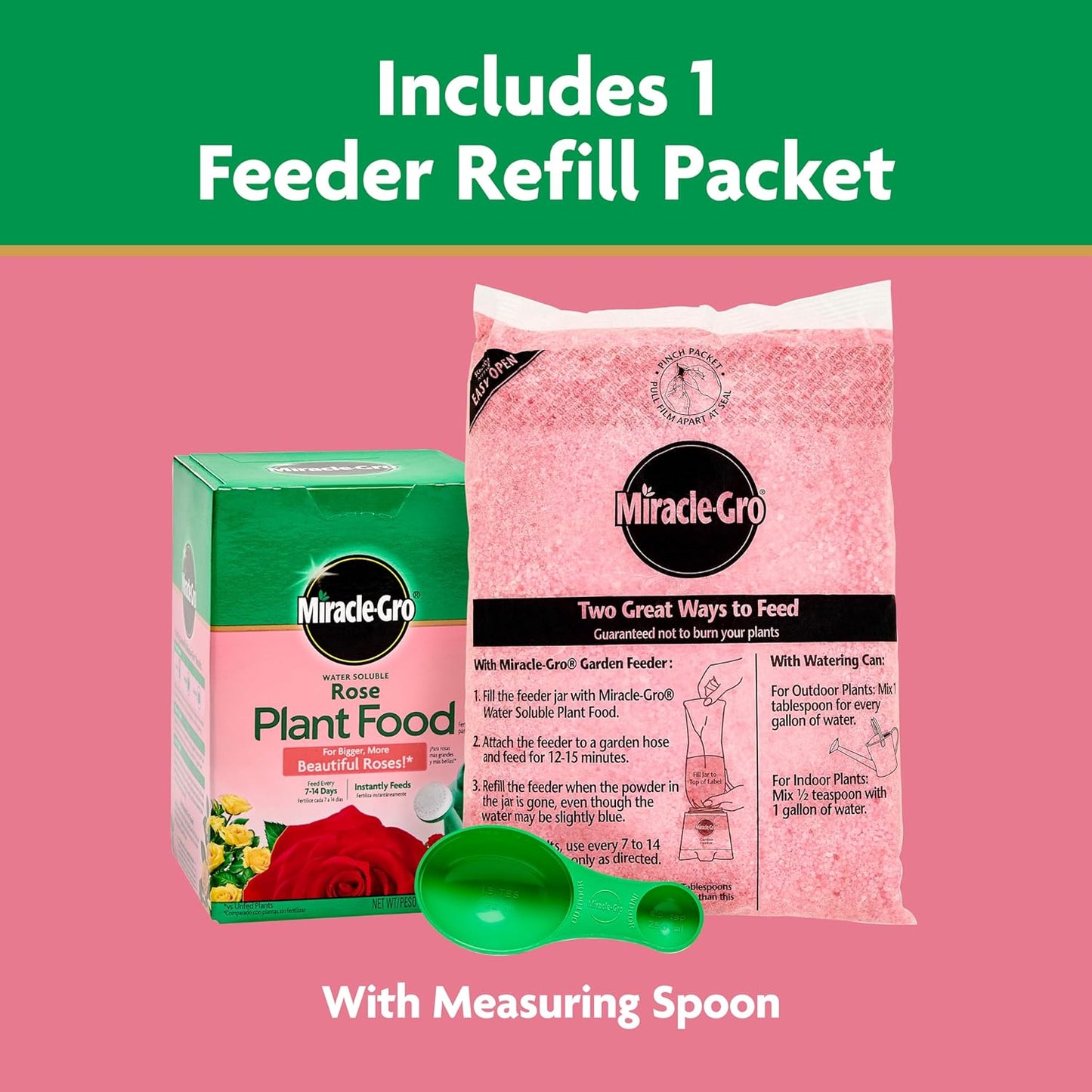 Miracle-Gro Rose Plant Food - Water Soluble Formula for Vibrant Blooms | 1.5 lb