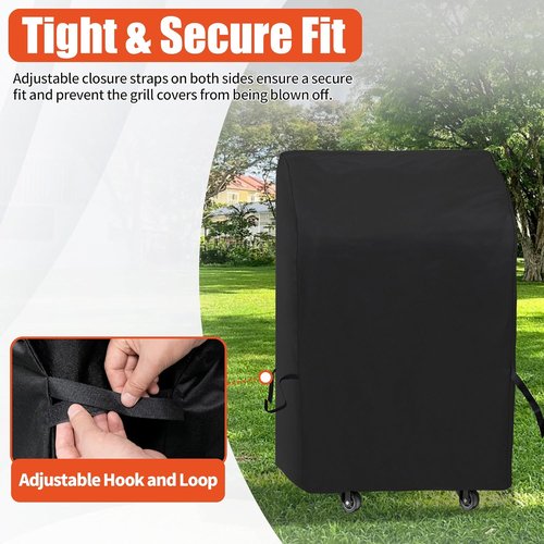 iCOVER Small Grill Cover - 30-Inch Heavy Duty Waterproof Cover for Two Burner BBQ Grills | Fits Weber, Char-Broil, Nexgrill