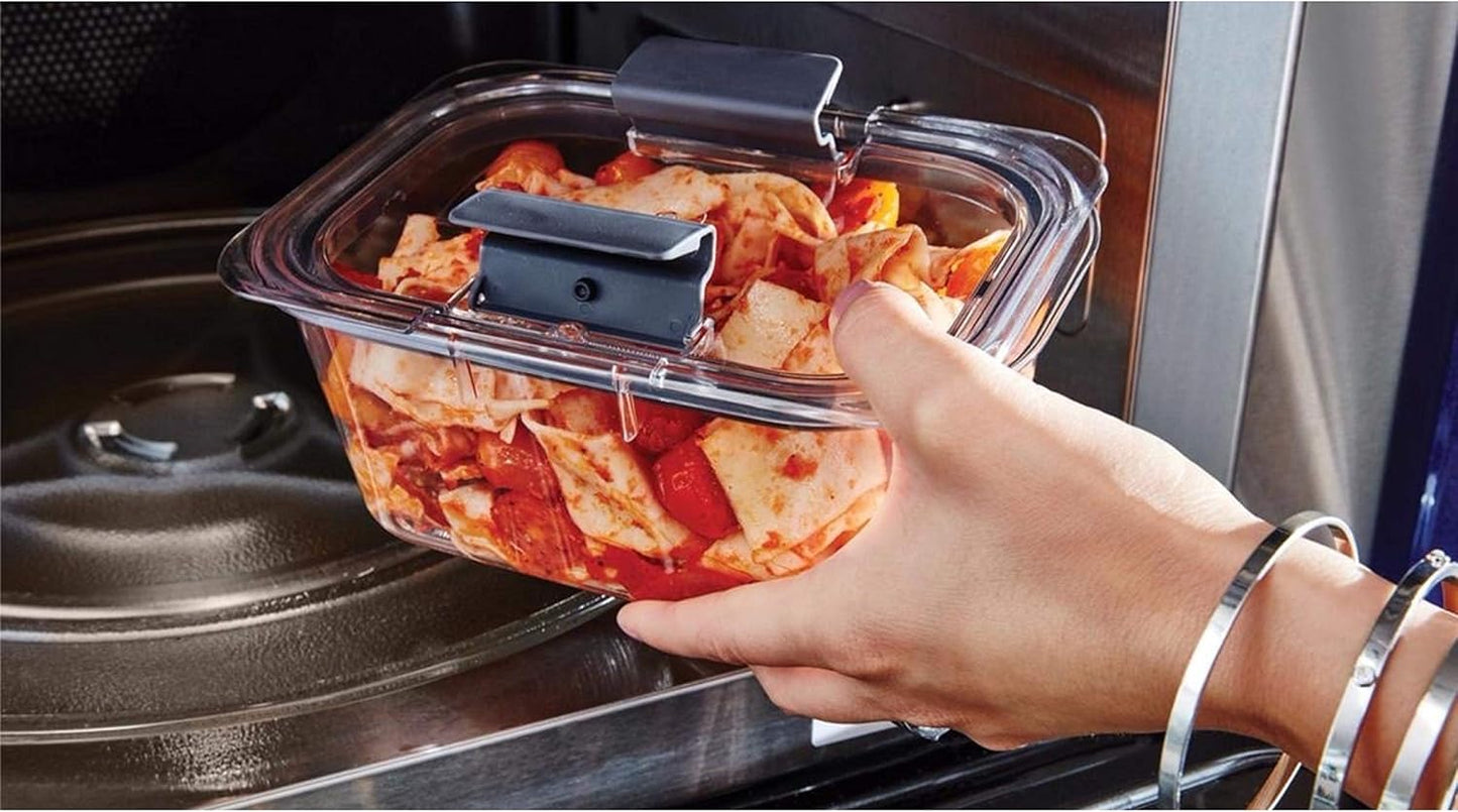 Rubbermaid Brilliance Food Storage Containers - Leak-Proof & Airtight Lids | 10-Piece Set