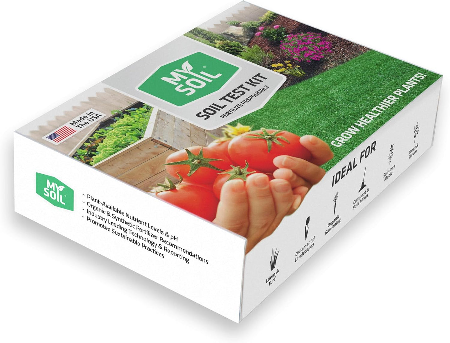 MySoil Soil Test Kit - Accurate Nutrient & pH Analysis for Lawn & Garden Success
