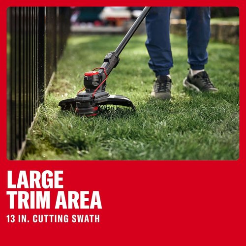 CRAFTSMAN V20 Cordless String Trimmer & Lawn Edger Kit - 13" Lightweight Design with 4Ah Battery & Charger