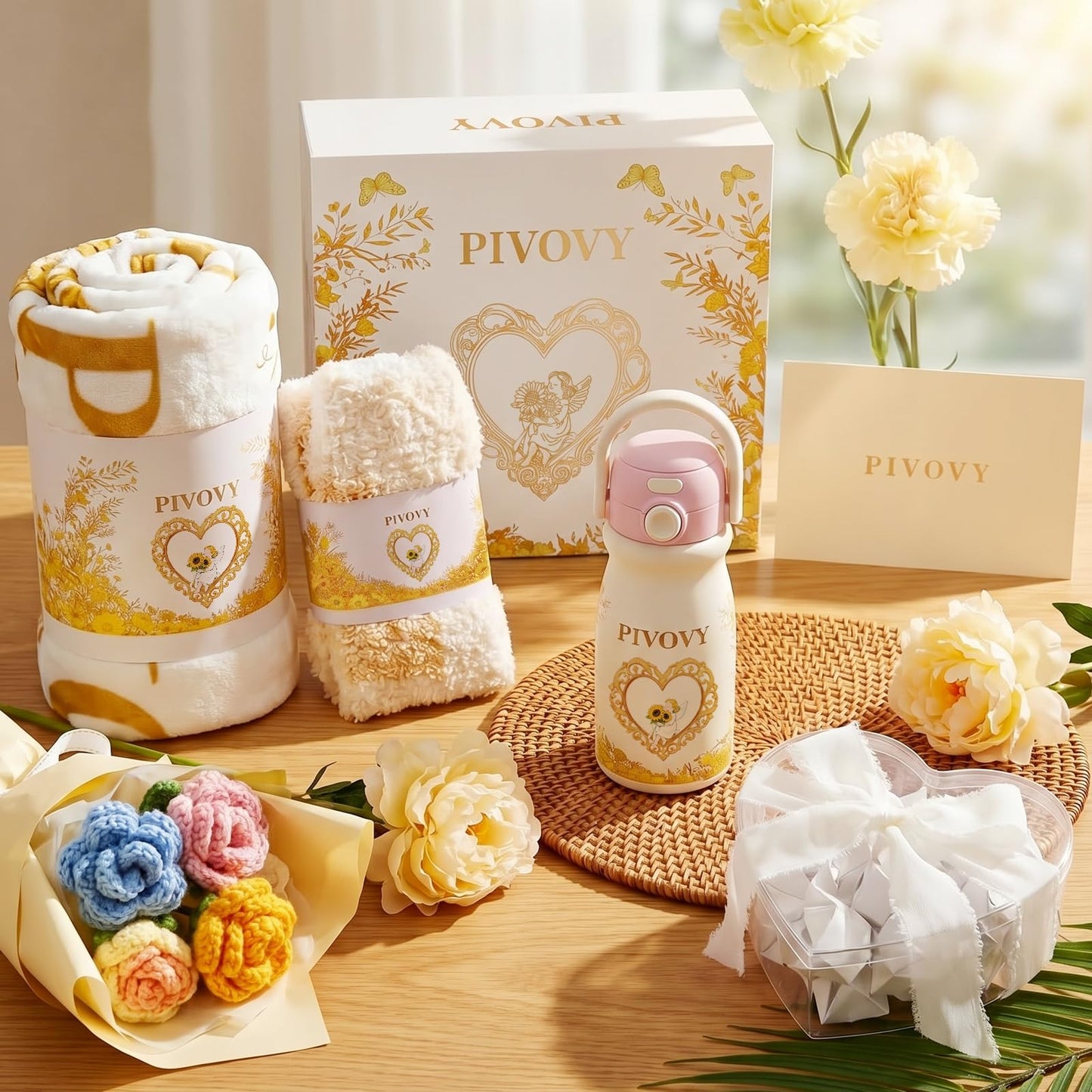 Get Well Gifts for Women New Mom Care Package, Care Package After Surgery Sympathy Gift Self Care Basket, Surgery Recovery Gift Feel Better Gifts for Women
