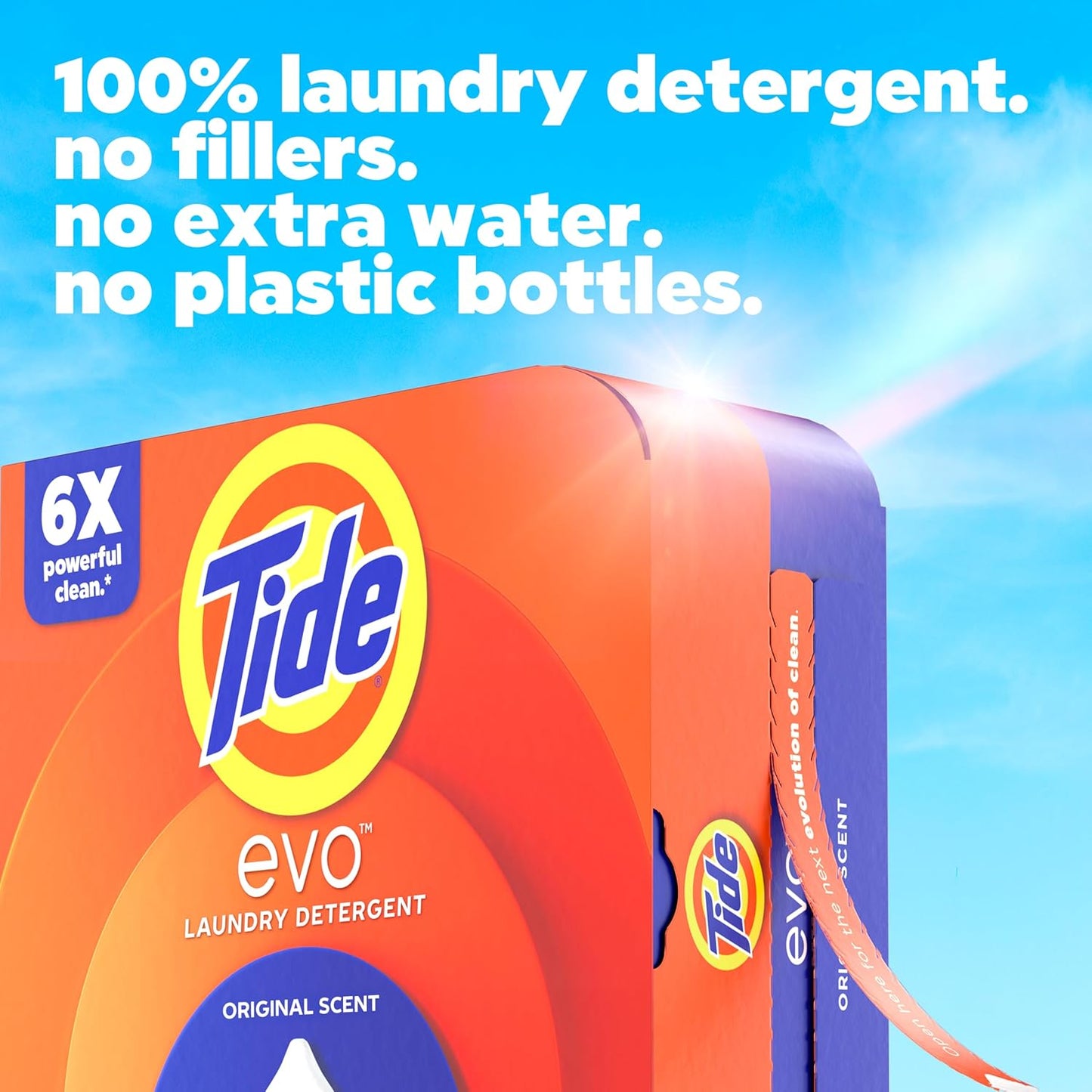 Tide Evo Original Scent Laundry Detergent - Concentrated HE Formula for All Machines | 42 Count