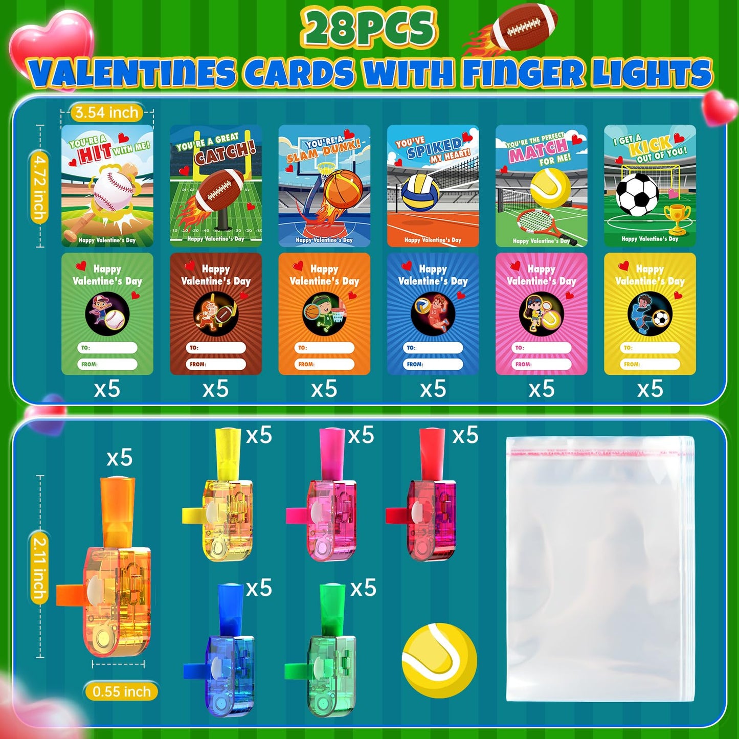 CPSYUB 28 Pack Easter LED Finger Lights with Cards, Space Astronaut Glow in the Dark Toys, Kids Party Favors, Easter Basket Stuffers, Classroom Prizes & Goodie Bag Fillers