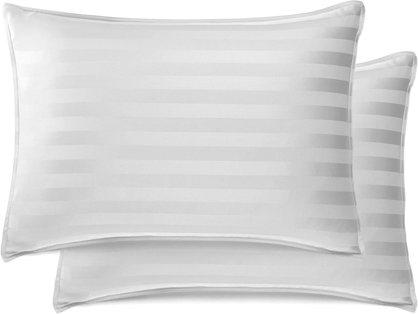 Pure Bamboo King Sheets - Luxuriously Soft & Cooling 100% Organic Viscose Bed Sheet Set | Jacquard White, 2-Year Quality Promise