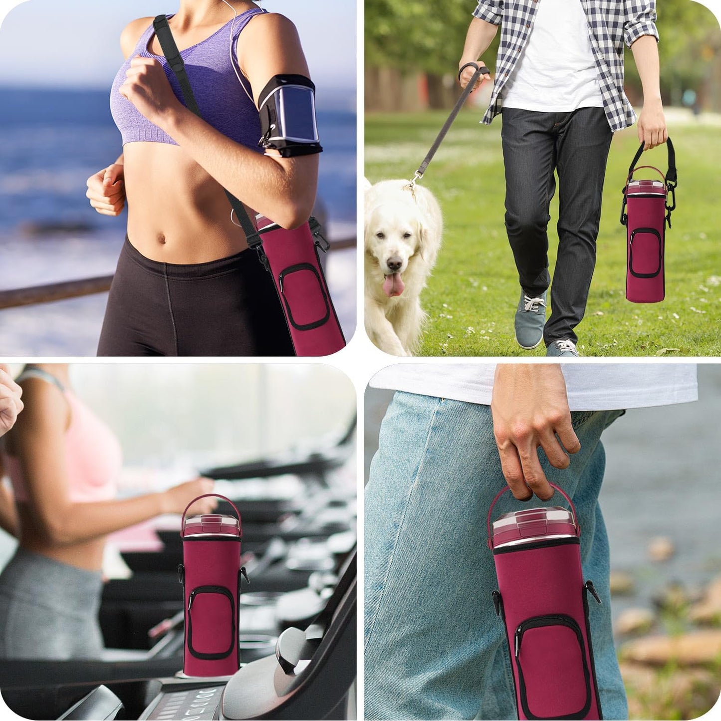 Ninja Storage Bag - Portable Blender Dust Cover Sleeve with Accessory Pocket | Burgundy