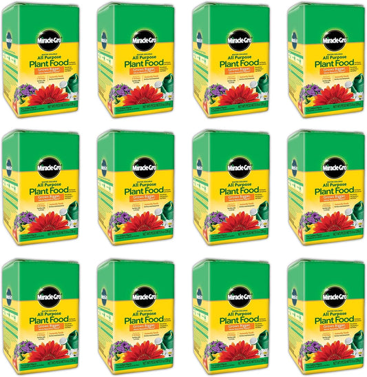 Miracle-Gro All-Purpose Plant Food - Water Soluble Fertilizer for Indoor & Outdoor Plants | 8 oz (12-Pack)