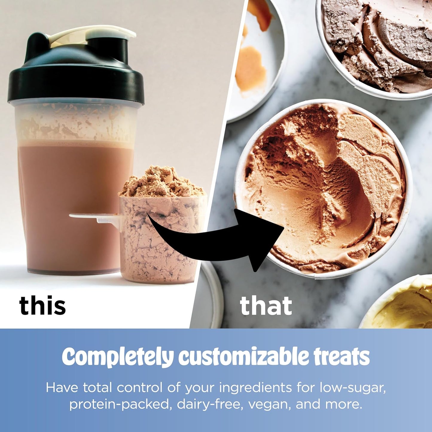 Ninja CREAMi Ice Cream Maker Bundle - Includes 4 Tubs for Gelato, Milkshakes & More | 7 One-Touch Programs | Compact Size | Silver