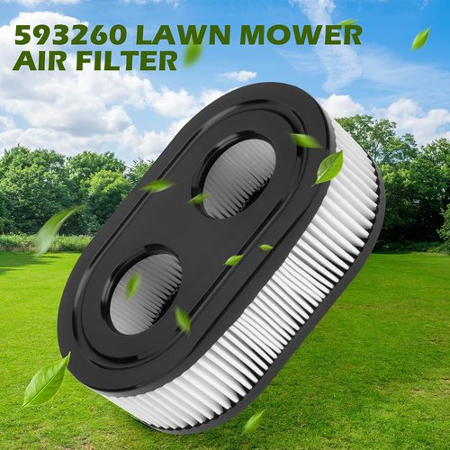 593260 Air Filter - Professional Replacement for Lawn Mowers | Fits 550E, 500EX, 625 Engines (2 Pcs)