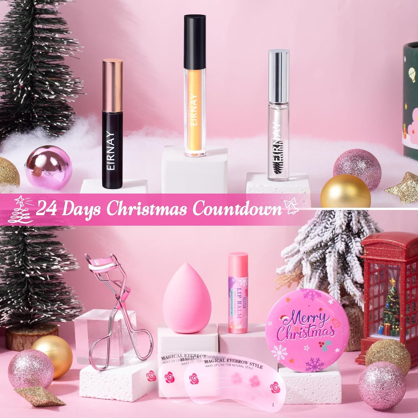 Skiennix Makeup Advent Calendar 2025 - 24 Days of Holiday Surprises for Women & Teens