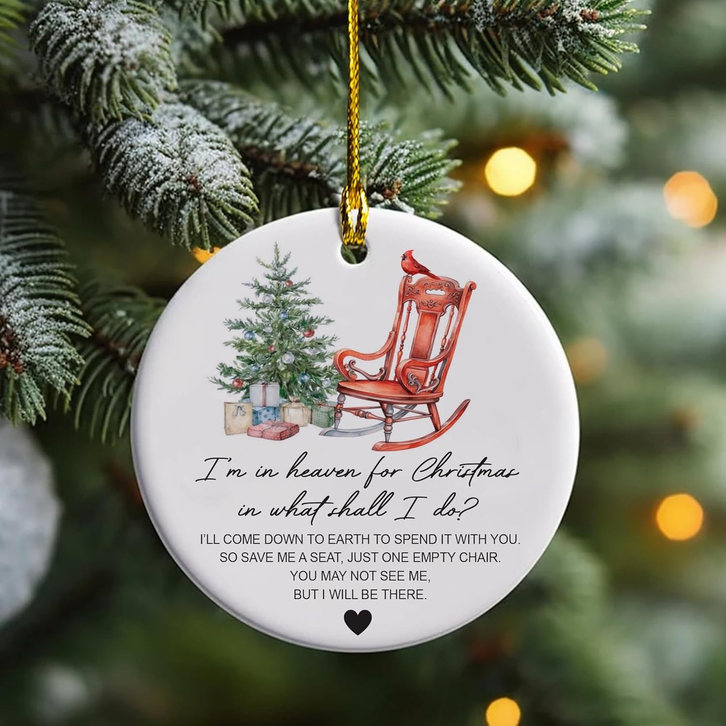 Regine Switzerland Memorial Ornaments - Heartfelt Gifts for Loss of Loved Ones | Christmas Remembrance