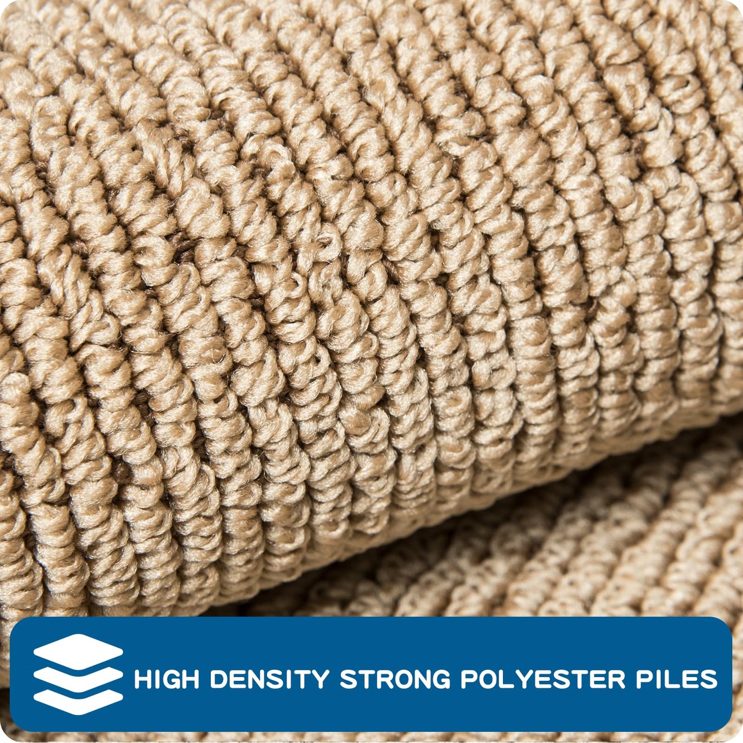 PURRUGS Machine Washable Kitchen Runner Rug 2ft x 6ft, Non-Slip/Skid Hallway Runner Rug, Super Absorbent Soft Area Rug for Hallway, Kitchen & Laundry, Rolled Packaging, Beige