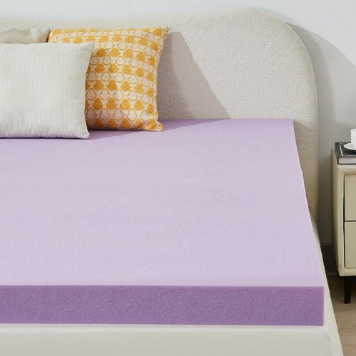 BDEUS Gel Memory Foam Mattress Topper - Soft, Ventilated Pressure Relief - Twin Size, CertiPUR-US Certified