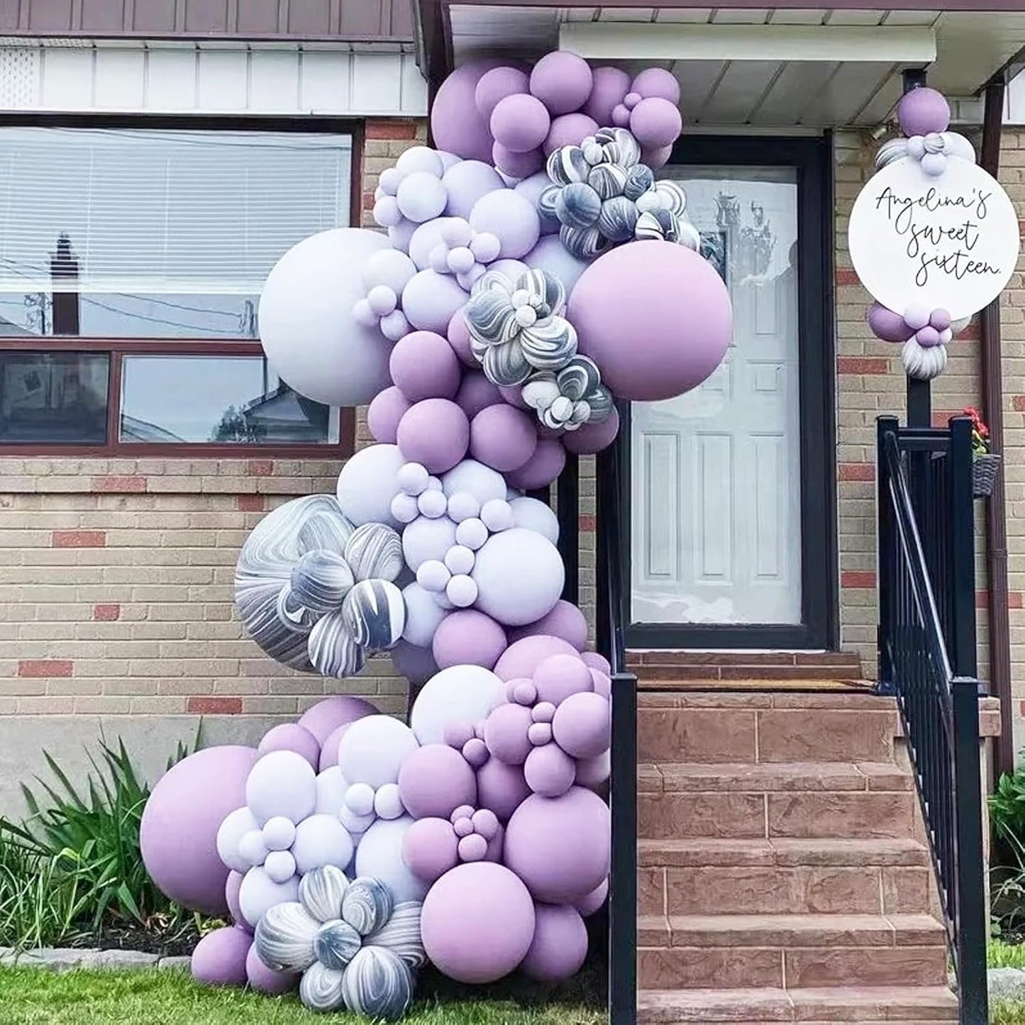 Voircoloria Pastel Purple Balloon Garland Kit - 90 Pack in Various Sizes for Graduation, Weddings & Parties