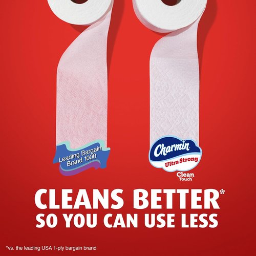 Charmin Ultra Strong Toilet Paper - Clean Touch Technology | 24 Mega Rolls (120 Regular Rolls)