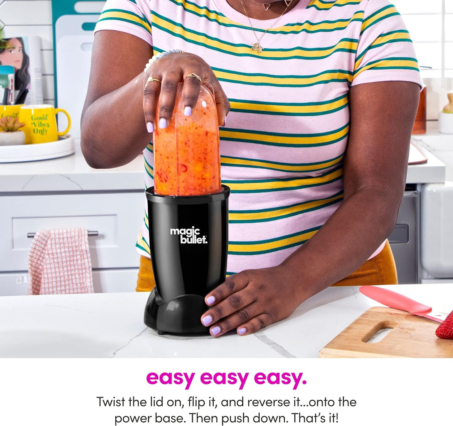 Magic Bullet Blender - 11 Piece Set | Compact Black Kitchen Essential for Smoothies & More