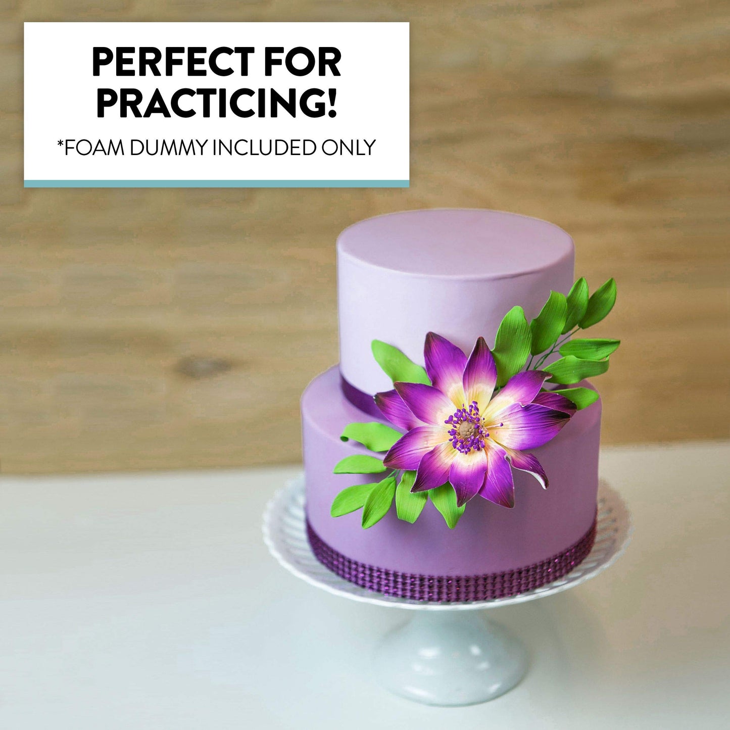Global Sugar Art Cake Dummy Square, 6 x 6 x 6 Inches (Multiple Sizes Avail)