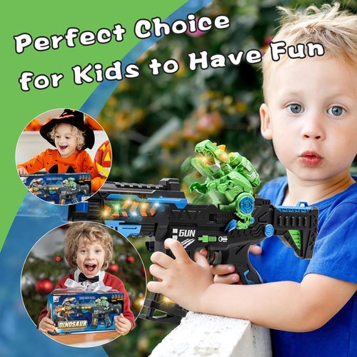 DaoDaoZhu Dinosaur Light-Up Toy Gun - Fun Sound Effects for Kids | Perfect for Indoor/Outdoor Play & Gifts for Ages 3-7