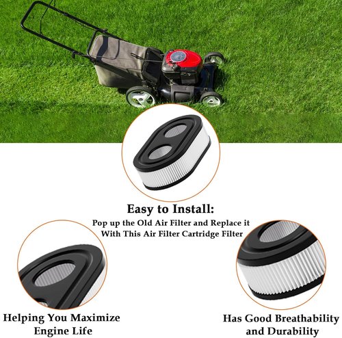 HONSNKS Air Filter Replacement - 4PC Set for 550E, 550EX, 500EX, 625EX, 675EXI Mowers