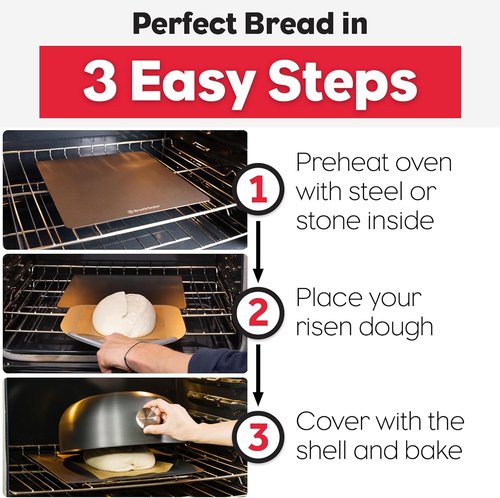 Brod & Taylor Ultralight Baking Shell - Perfect Sourdough Bread (Boule) Without Preheating
