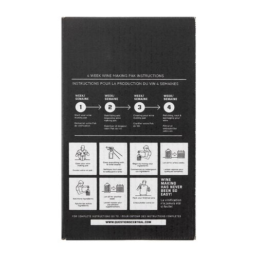 Fontana French Cabernet Sauvignon Wine Kit Ingredients - 6 Gallon DIY Kit - Makes 30 Bottles of Wine