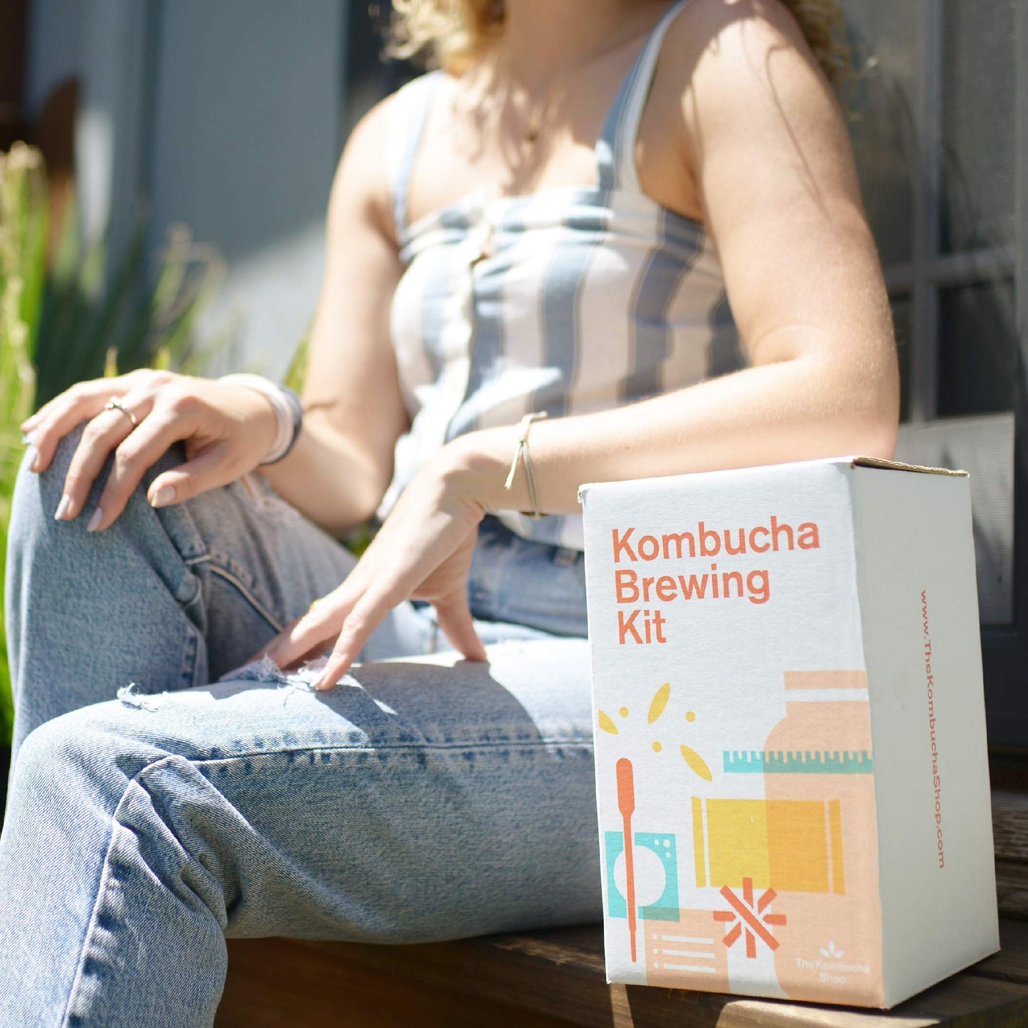 The Kombucha Shop Organic Kombucha Starter Kit - 1 Gallon Brewing Kit Includes All The Essentials Required for Brewing Kombucha At Home