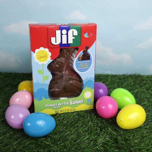 Jif Milk Chocolate Peanut Butter Bunny - Delicious Easter Basket Candy | 2 Ounces (Pack of 3)